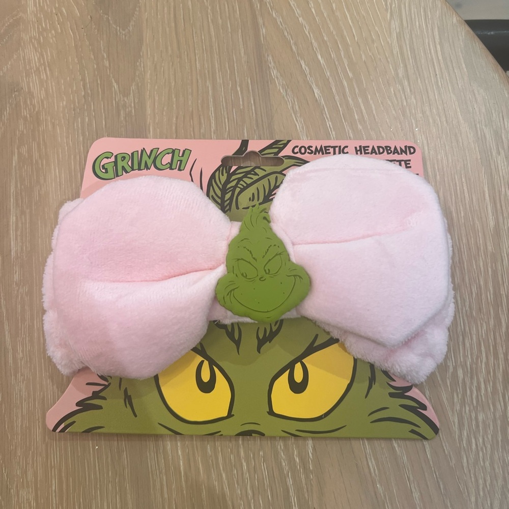 Grinch cosmetics headband